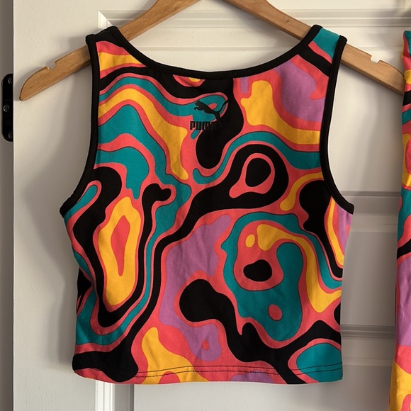 PUMA 2-PIECE ACTIVEWEAR SHORTS TOP SET SIZE S MSRP $70.00 NWT - Picture 4 of 10